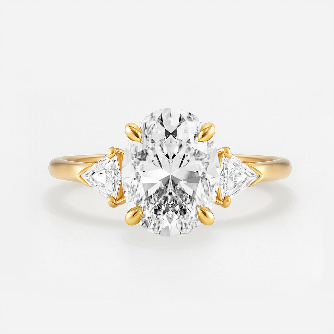 The Alice Ring - Trilogy with Kite Side Stones