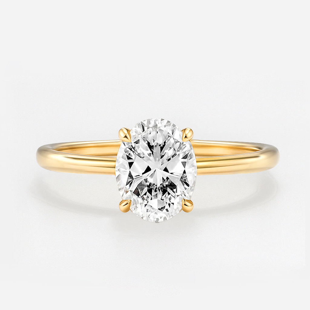 The Venice Ring - Low Set Round Solitaire