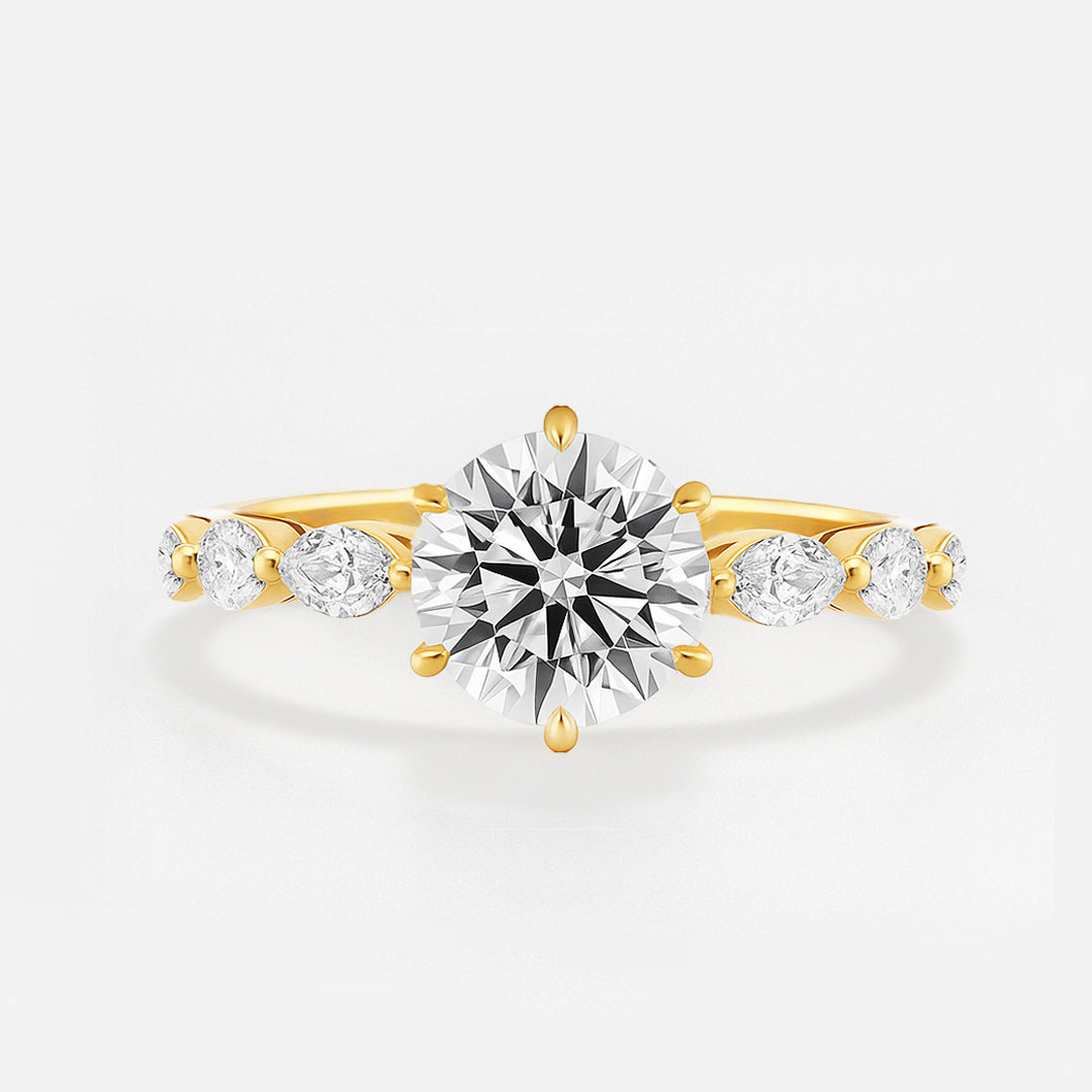 The Scarlett Ring - Oval Pave Band - Lab Grown Diamond