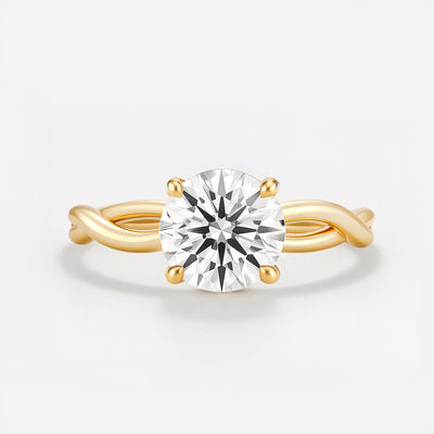 The Mila Ring - Round Twist Lab Grown Diamond