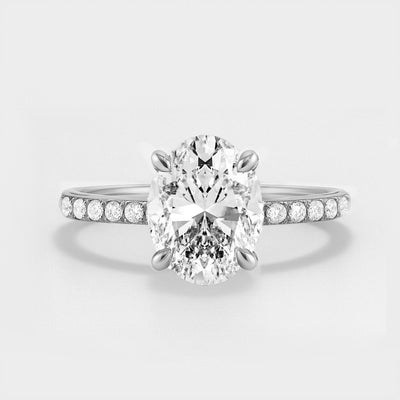 The June Ring - Accented Infinity-Inspired with Fine Pave Band