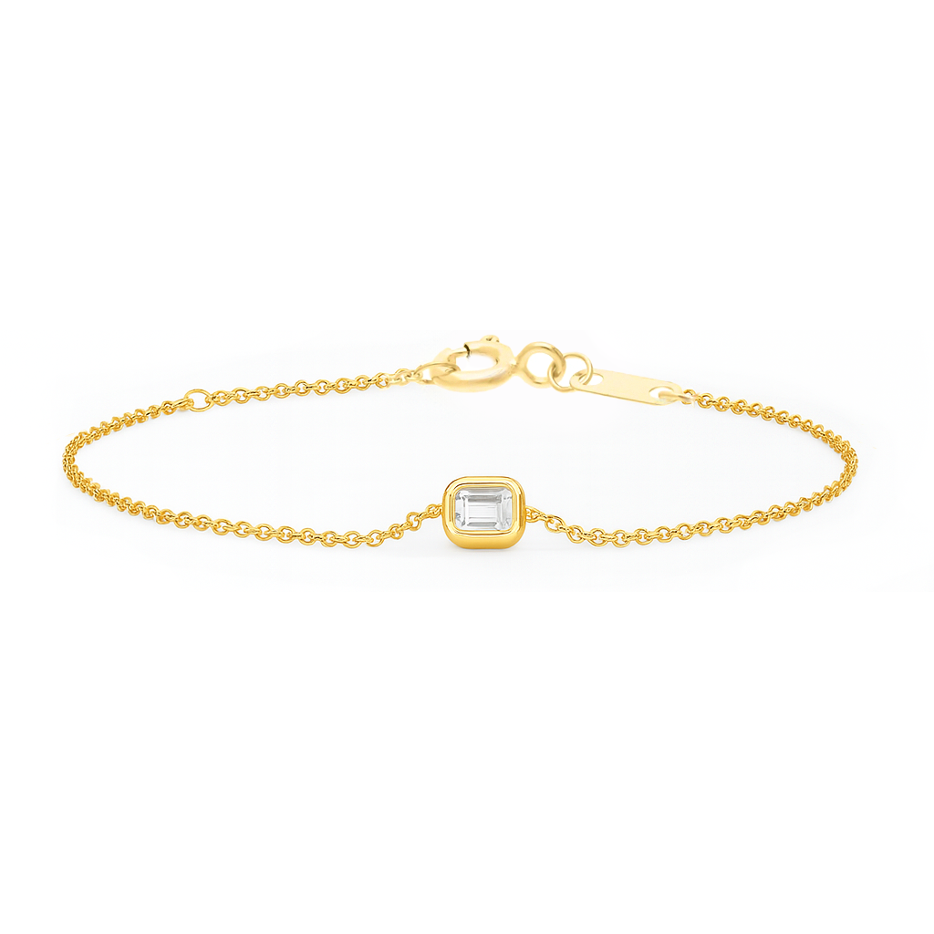 0.15ct Lab Grown Diamond 16-18cm Bracelet in 9K Yellow Gold