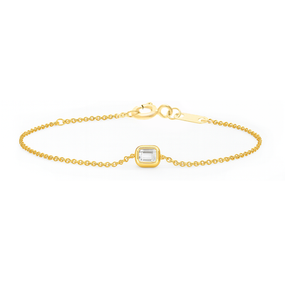0.15ct Lab Grown Diamond 16-18cm Bracelet in 9K Yellow Gold