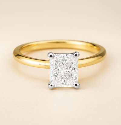 The Stanton Ring - Radiant Solitaire - Lab Grown Diamond