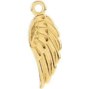 14K Yellow Posh Mommy® Angel Wing Dangle