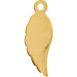 14K Yellow Posh Mommy® Angel Wing Dangle