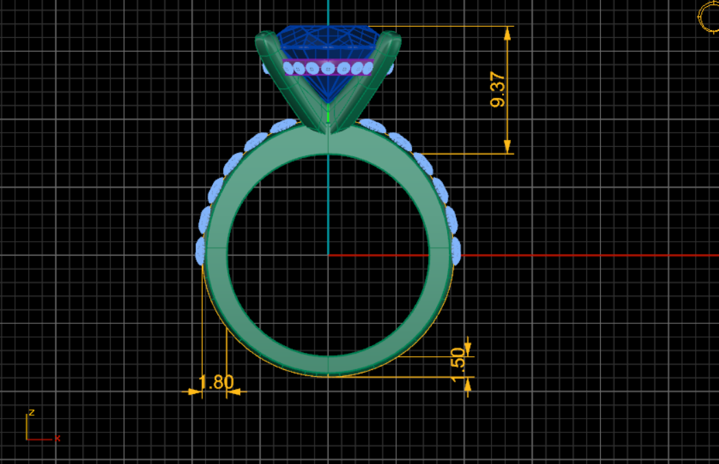 Oval Lab Grown Diamond Engagement Ring With Hidden Halo - Modera