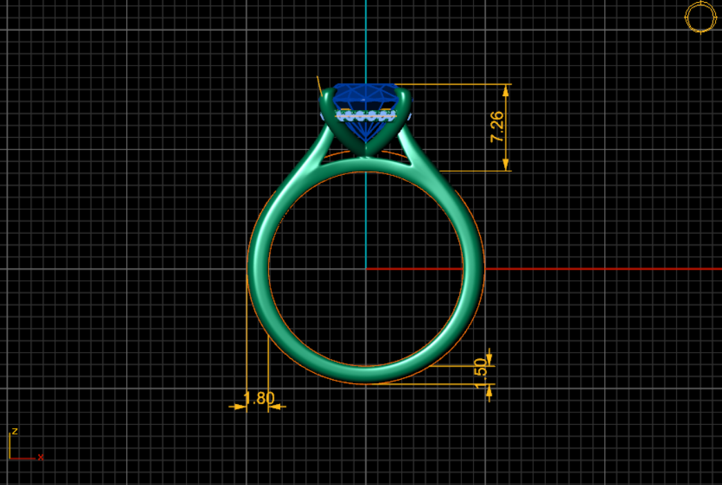 The Brescia Ring - Hidden Halo Cathedral Radiant Solitaire