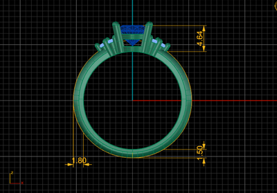 Oval Lab Grown Diamond Engagement Ring - Gabrielle