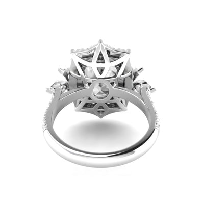 Oval Lab Grown Diamond Engagement Ring - Valentina