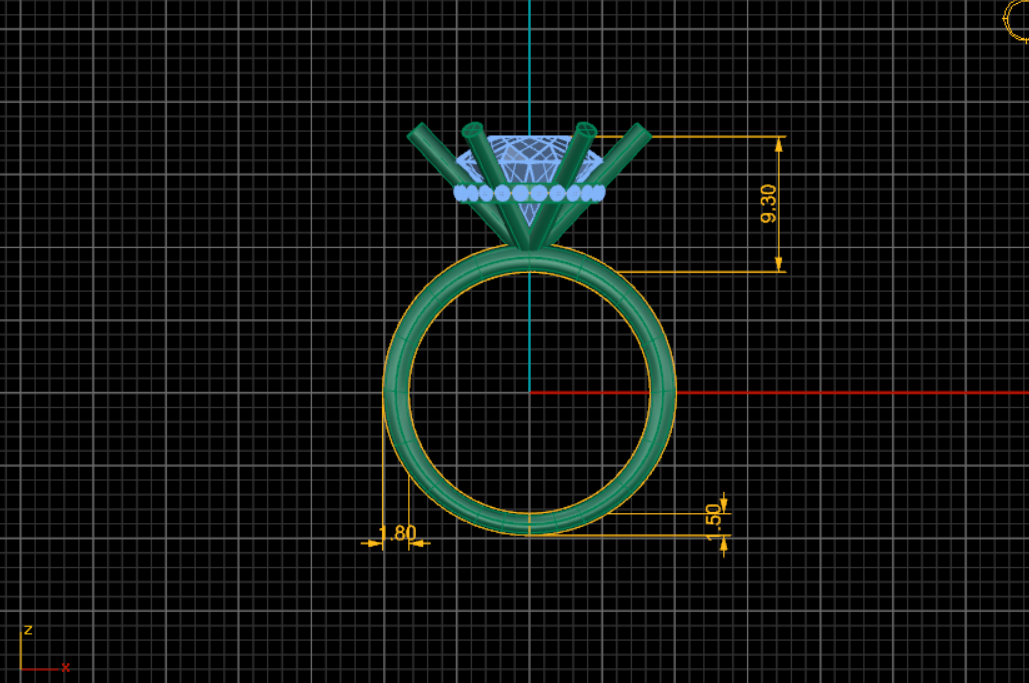 The Phoebe Ring - Hidden Halo 6-Claw Round Solitaire - Lab Grown Diamond