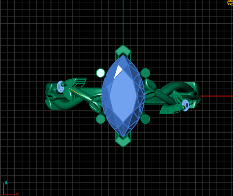 The Liana Ring - Solitaire Leaf Design