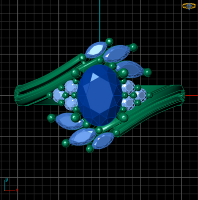 The Michelle Ring - Vintage Halo Oval Engagement Ring