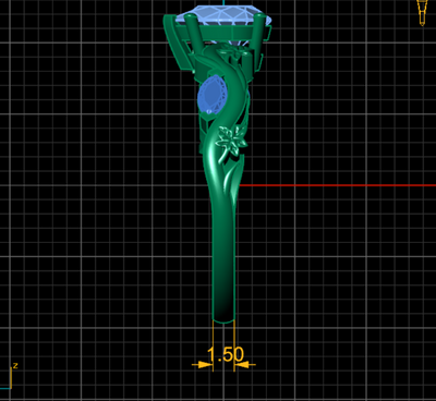 Marquise Accent Diamond Engagement Ring - Rory