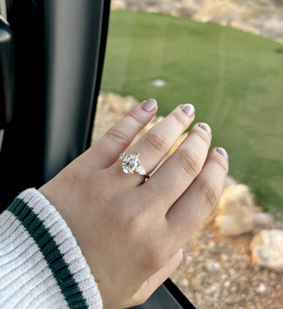 The Alexandra Ring - Oval Lab Grown Diamond Trilogy