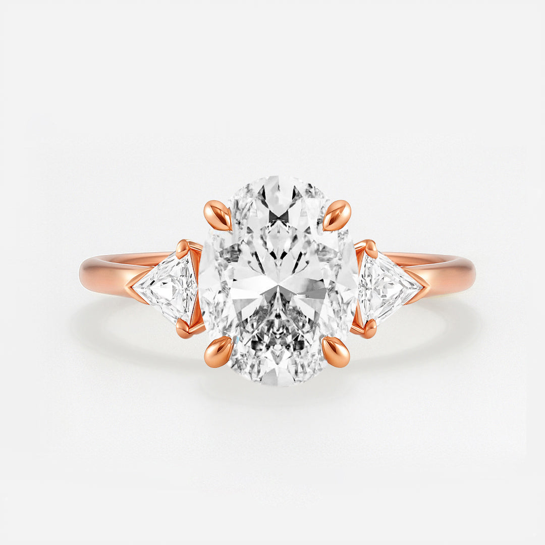 The Alice Ring - Trilogy with Kite Side Stones