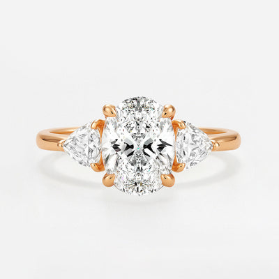 The Angelina Ring - Oval Lab Grown Diamond Trilogy