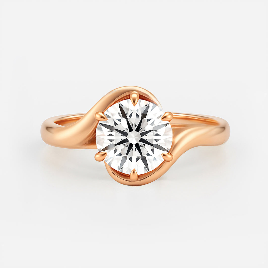 The Chloe Ring - Celtic Style Solitaire