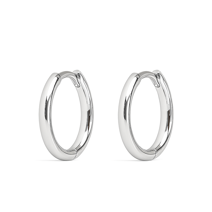 Sterling Silver Huggie Hoop Earrings