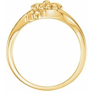 10K Yellow Love Waits Chastity Ring