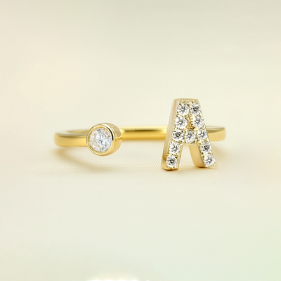 0.17ct Lab Grown Diamond Ring in 9K Yellow Gold