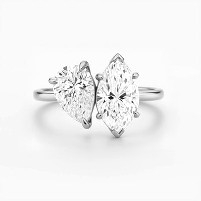 Two Stone Engagement Ring  | Toi et Moi style