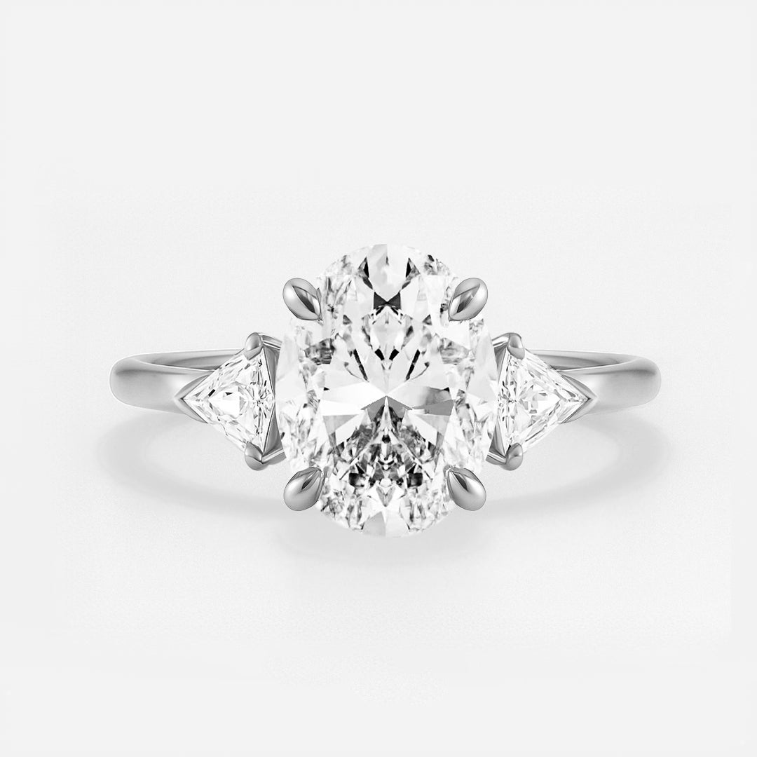 The Alice Ring - Trilogy with Kite Side Stones