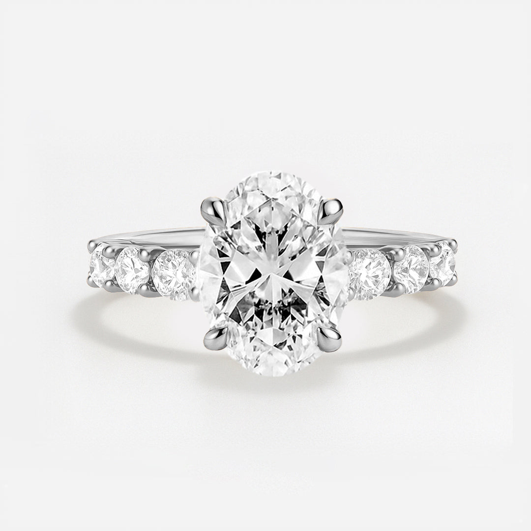 The Paris Ring - Large Diamond Pave Band