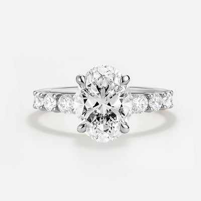 The Paris Ring - Large Diamond Pave Band