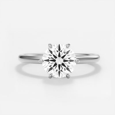 The Stanton Ring - 6-Claw Round Solitaire - Lab Grown Diamond