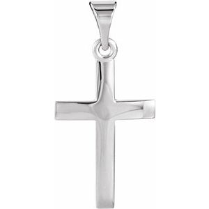 White Gold Cross Pendant