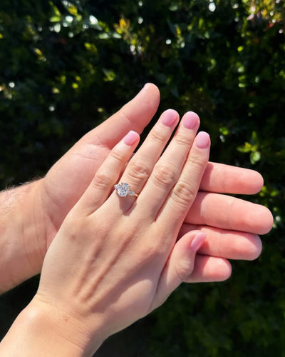 The Alexandra Ring - Oval Lab Grown Diamond Trilogy