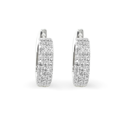 9K White Gold 0.48ct Lab Grown Diamond Earrings
