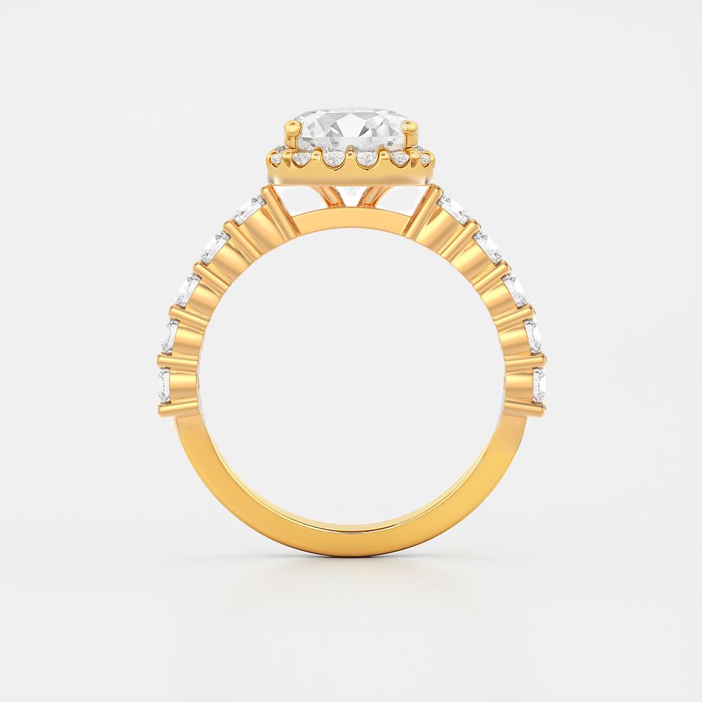 The Tara Ring – Cushion Halo Diamond Engagement Ring