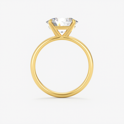 The London Ring - East West Set Oval Solitaire