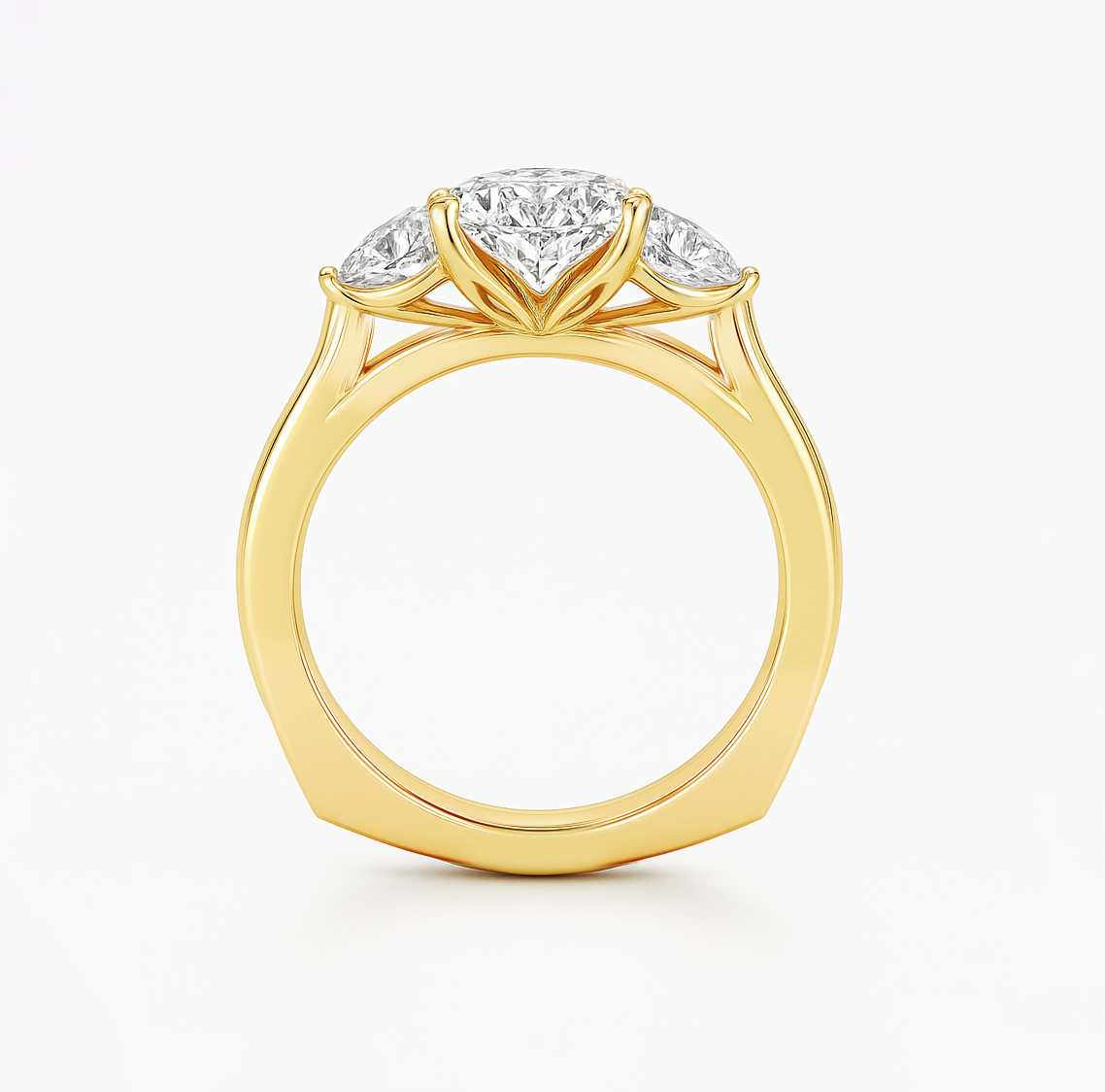 The Angelina Ring - Oval Lab Grown Diamond Trilogy