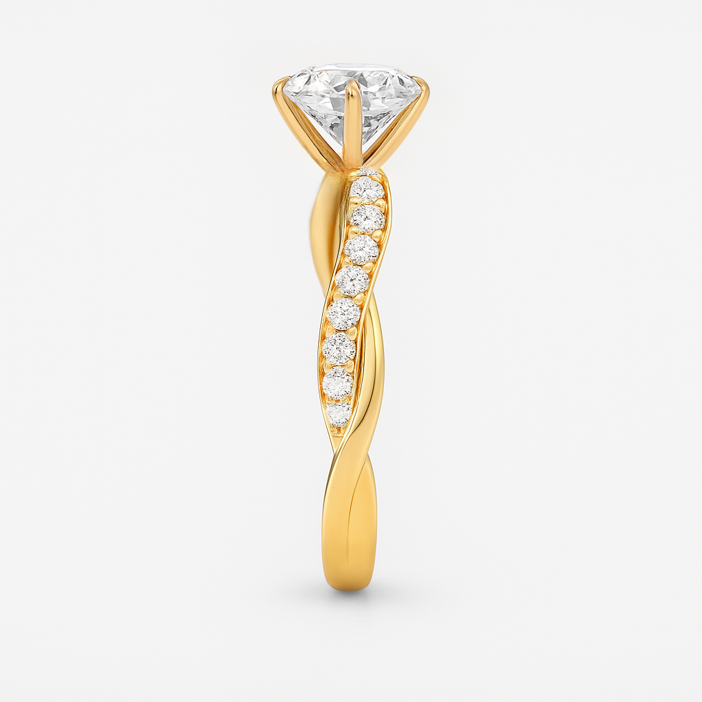 The Ellie Ring - Twist Lab Grown Diamond