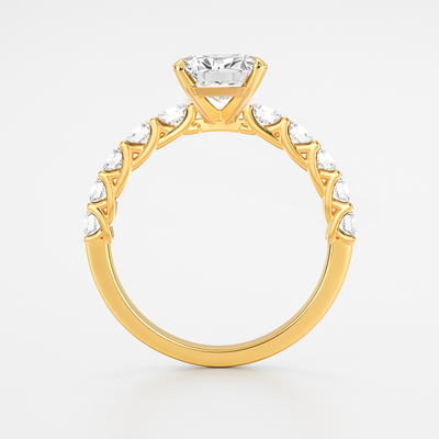 The Paris Ring - Large Diamond Pave Band