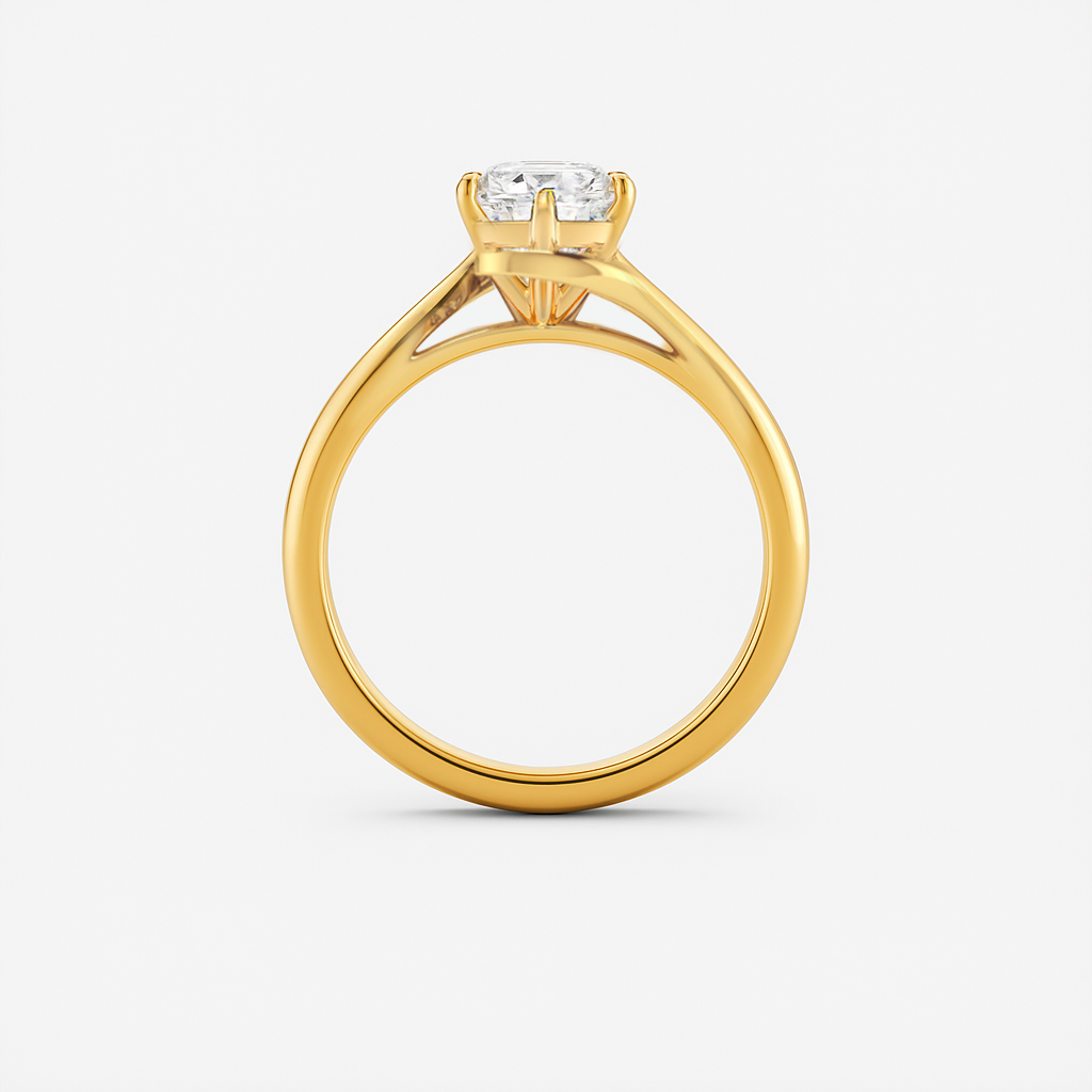 The Chloe Ring - Celtic Style Solitaire