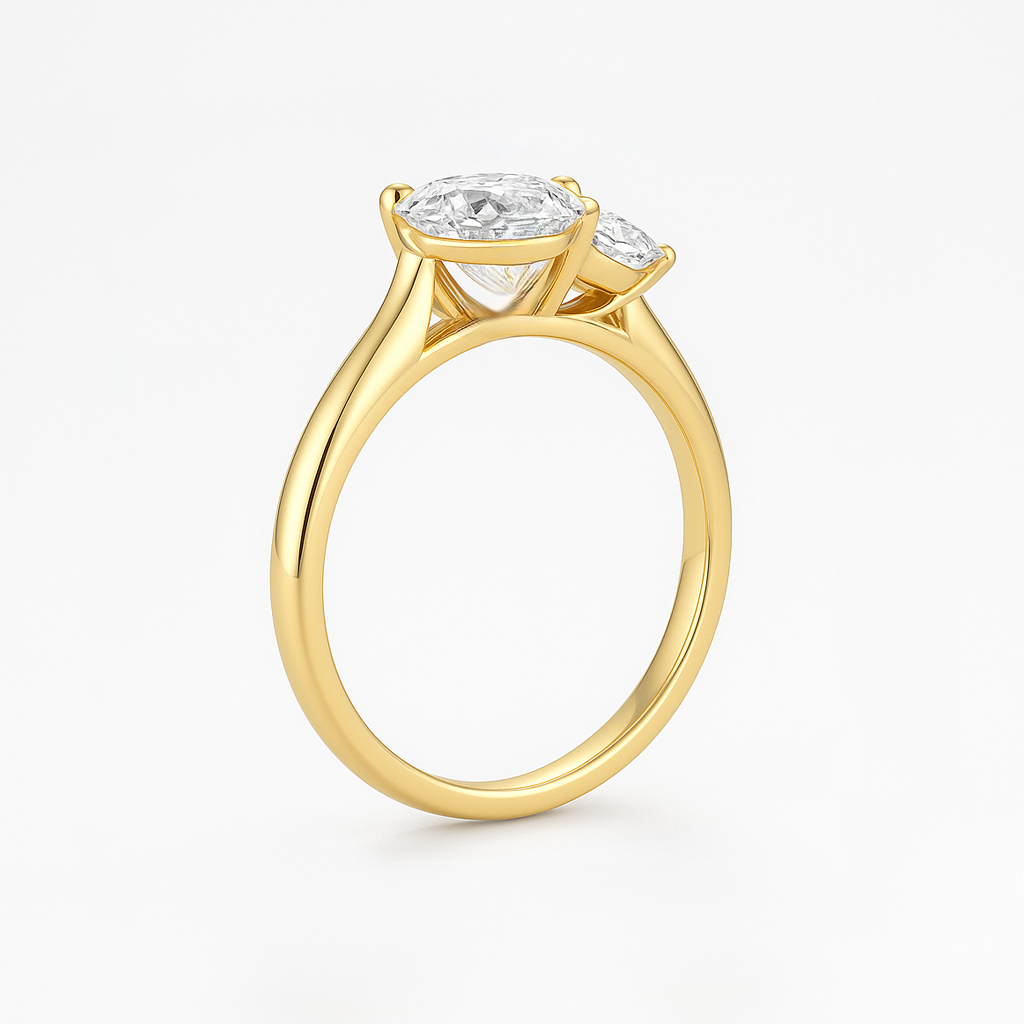 Two Stone Engagement Ring  | Toi et Moi style