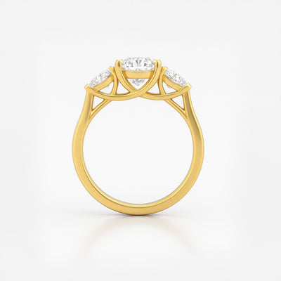 The Alexandra Ring - Pear Lab Grown Diamond Trilogy