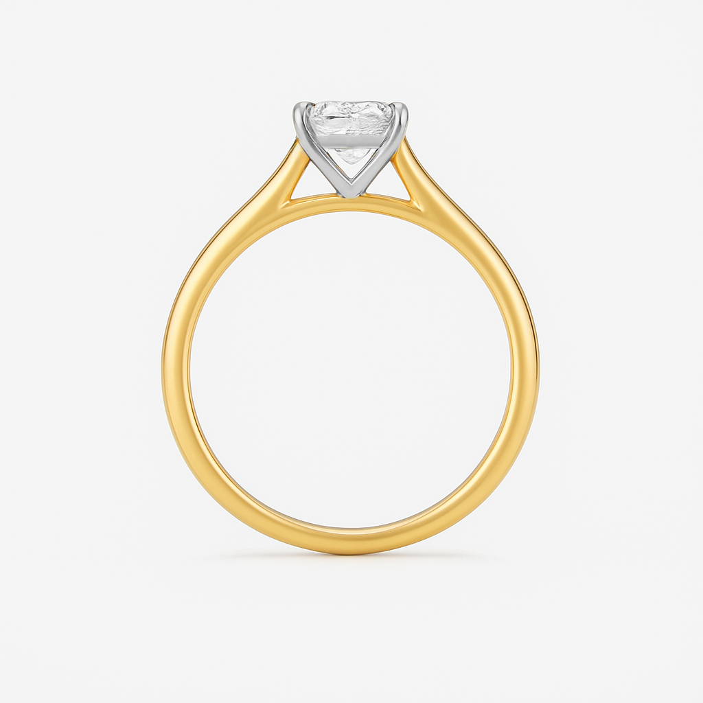The Zara Ring – Cathedral Set Solitaire with Four-Claw Setting