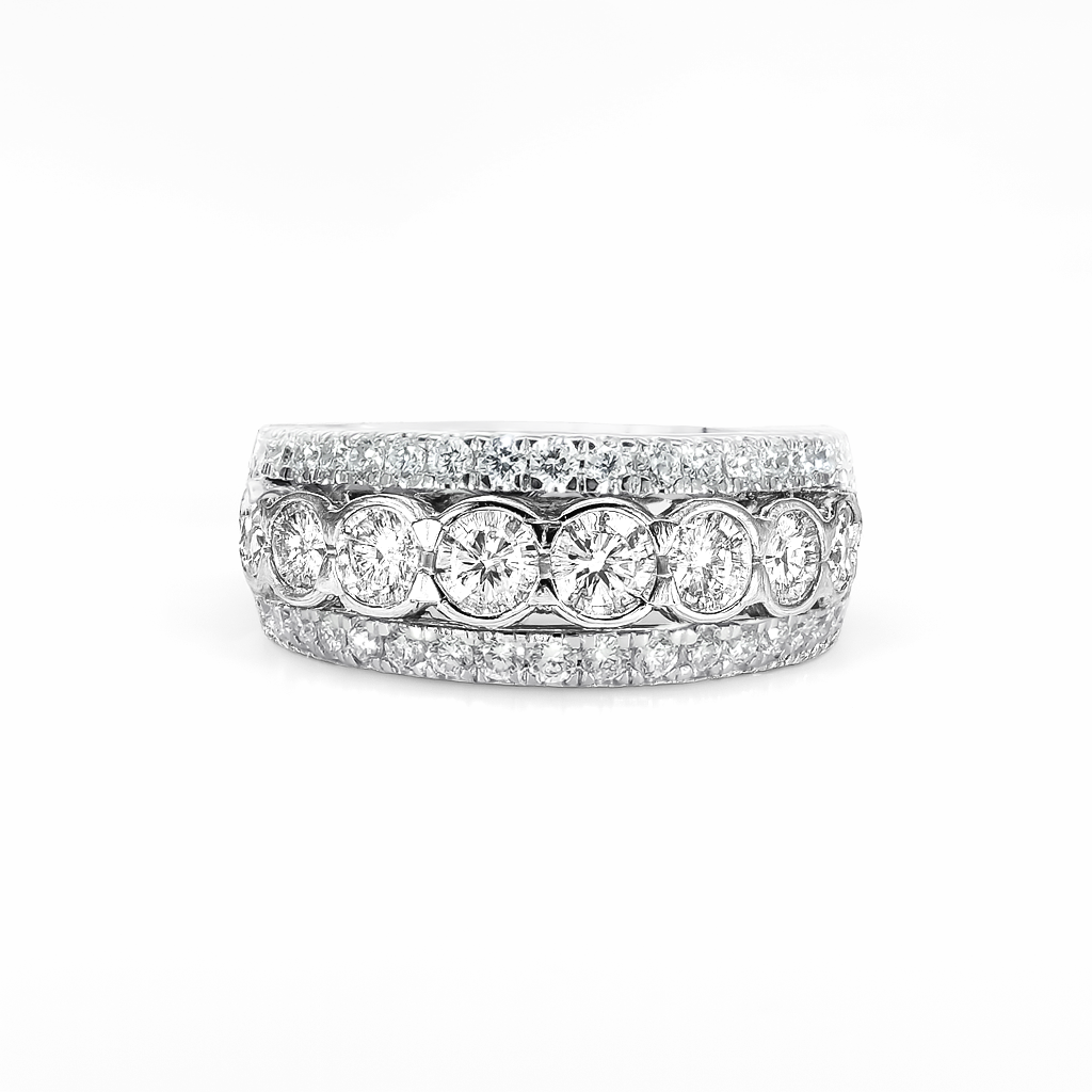 14K White Gold Lab Grown Diamond Ring