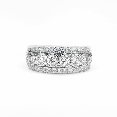 14K White Gold Lab Grown Diamond Ring