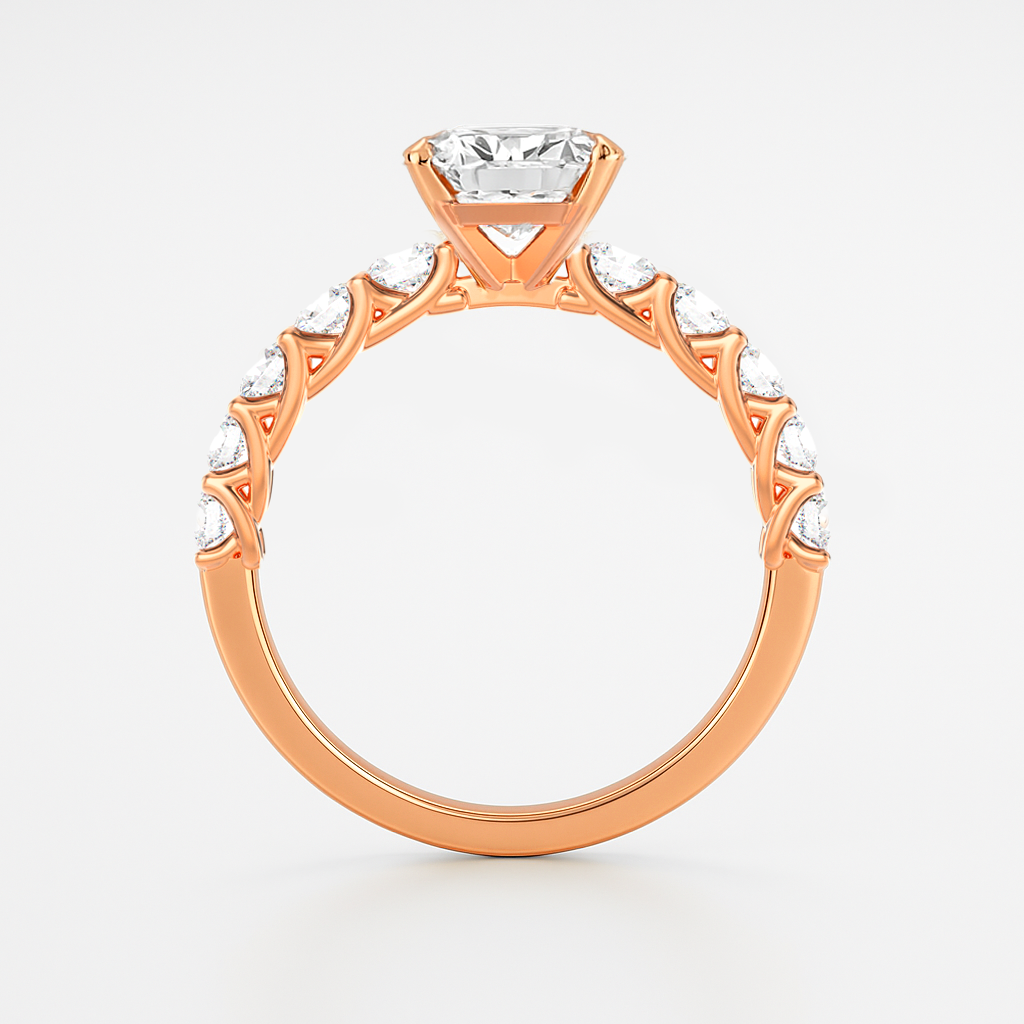 The Paris Ring - Large Diamond Pave Band
