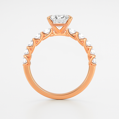 The Paris Ring - Large Diamond Pave Band