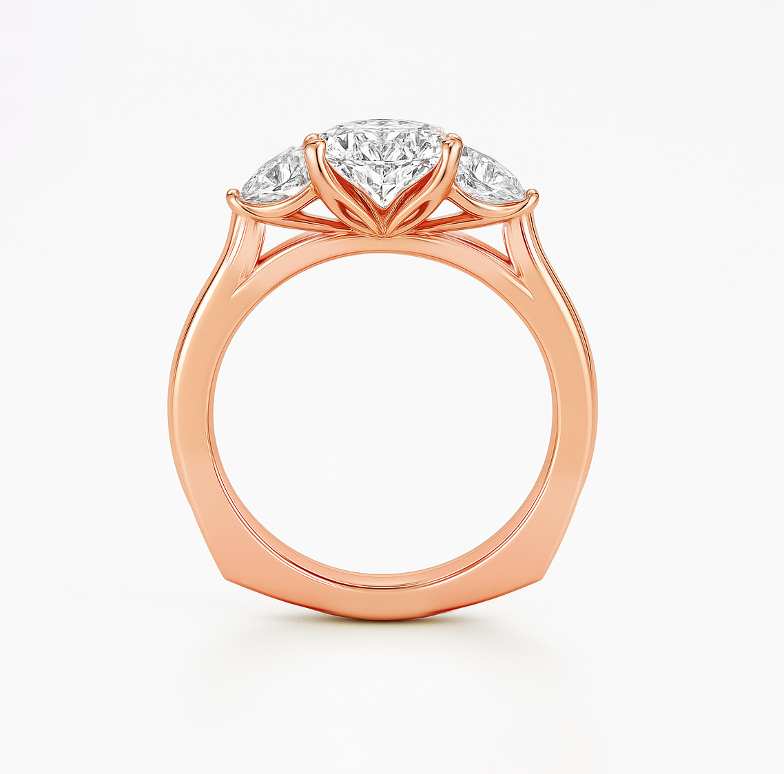 The Angelina Ring - Oval Lab Grown Diamond Trilogy