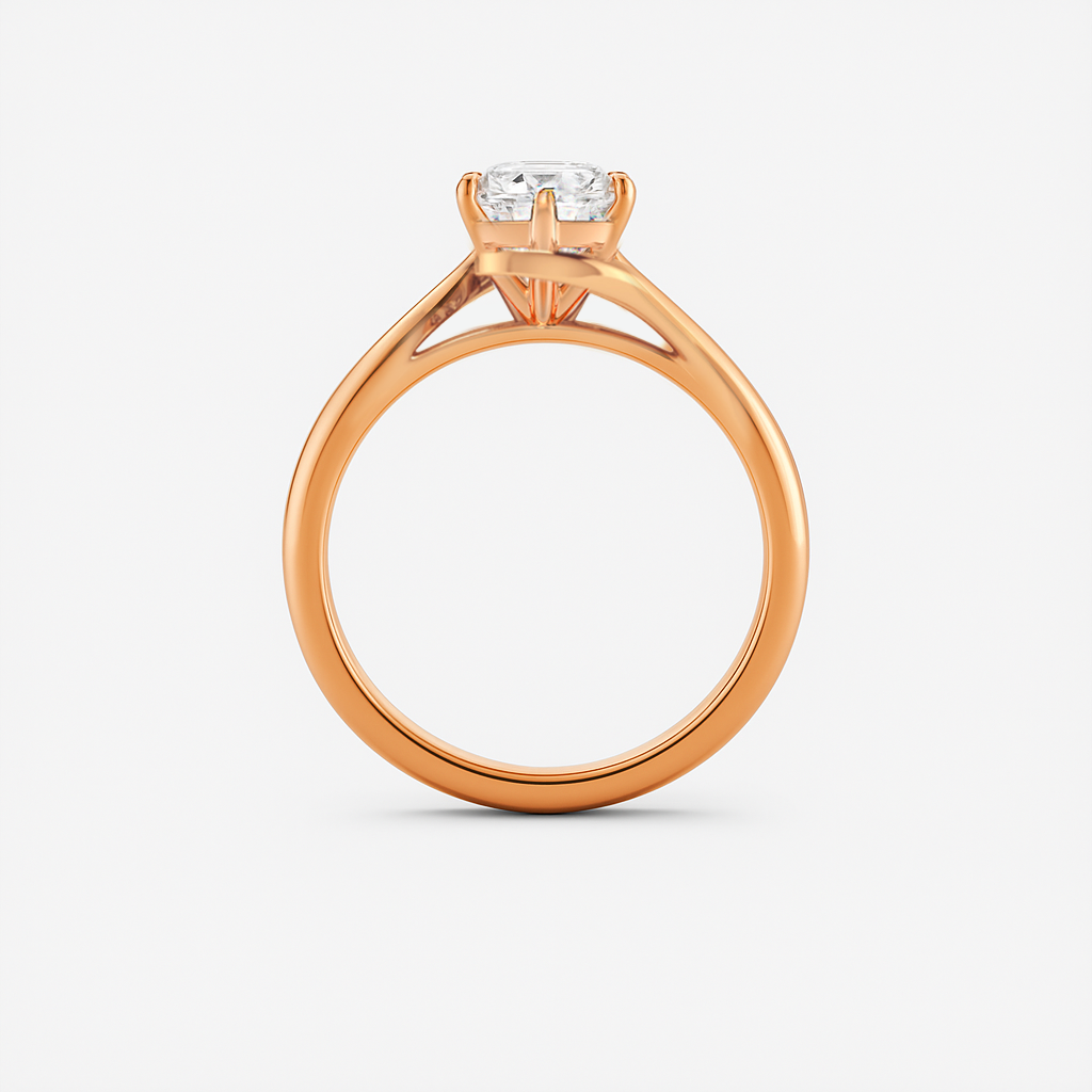 The Chloe Ring - Celtic Style Solitaire