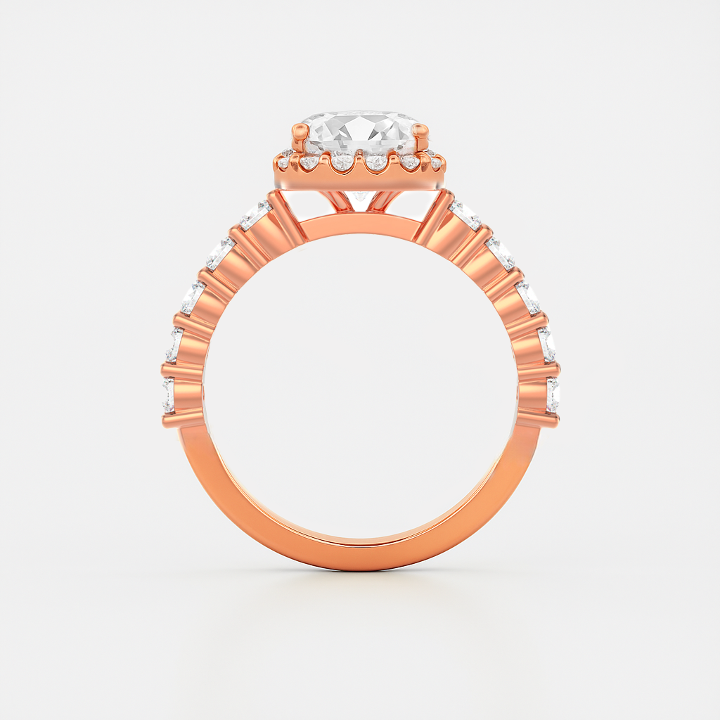 The Tara Ring – Cushion Halo Diamond Engagement Ring