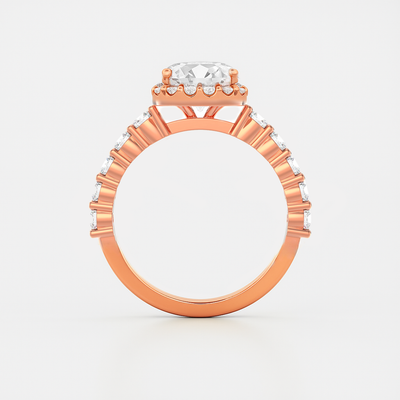 The Tara Ring – Cushion Halo Diamond Engagement Ring
